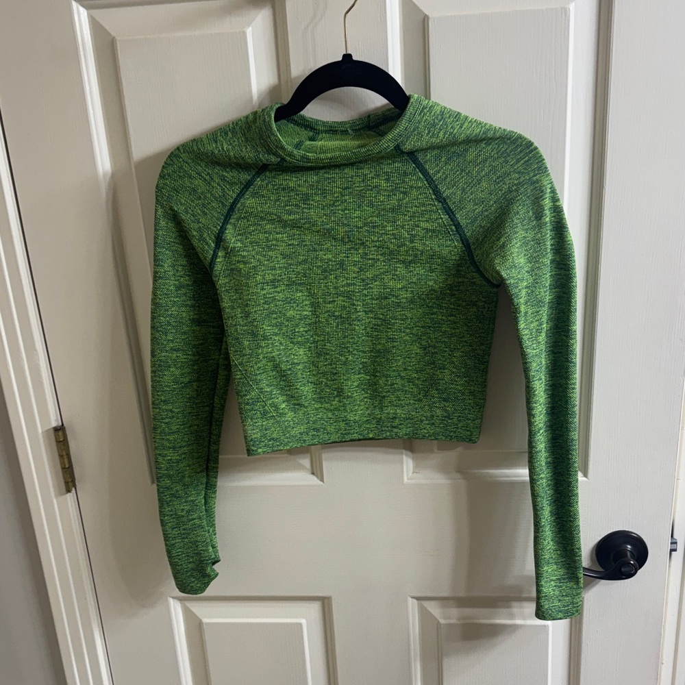 Fabletics Green Long Sleeve Top